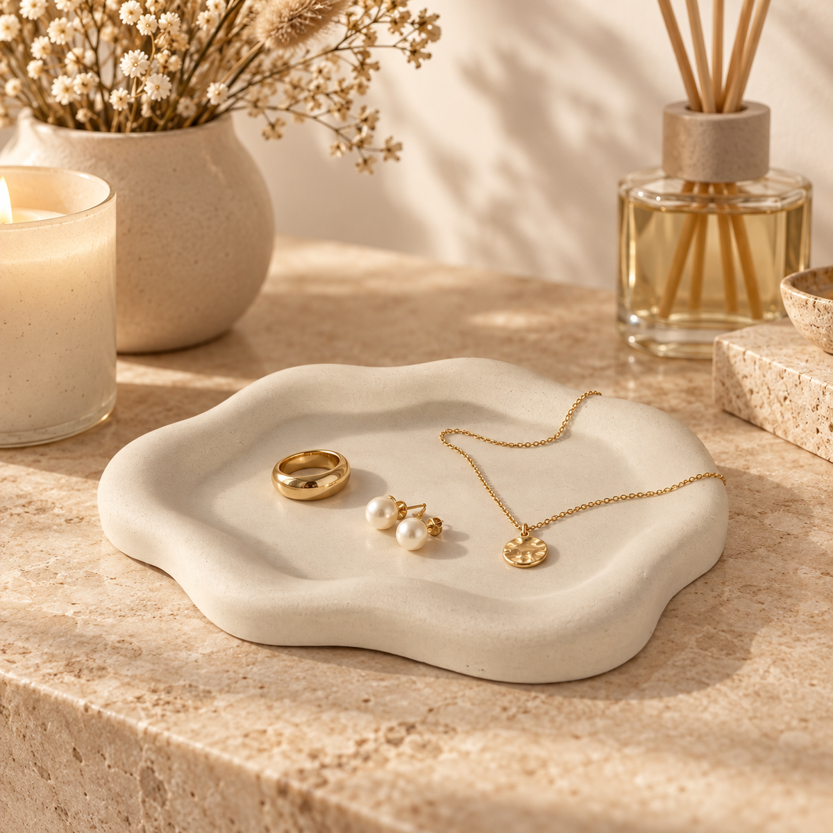Wavy Decorative Tray – Multi-use