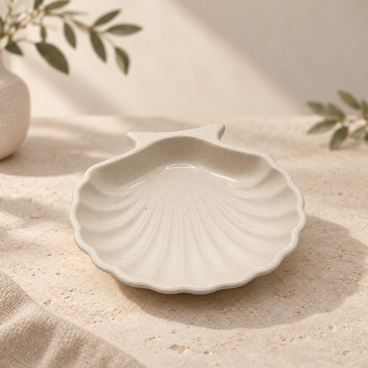 Shell Concrete Tray – Handmade